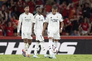 低迷！皇马上半场仅有1次射正，本赛季各项赛事客场比赛最少